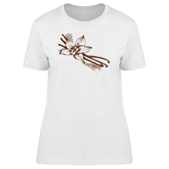 Cura Vintage Vanilla Sketch T-Shirt Women -Image by Shutterstock, Female Large