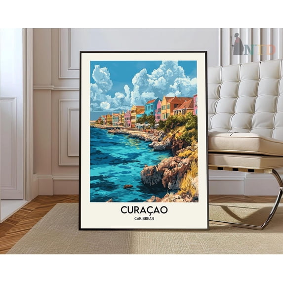 Curacao Print, Curacao Poster, Curacao Art Print, Curacao Wall Art, Curacao Artwork, Curacao Photo, Curacao Photography, Curacao Travel Wall Art, Modern Wall Decor, 12x18 UNFRAMED