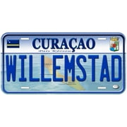 Curacao Willemstad Custom Caribbean Novelty Car License Plate