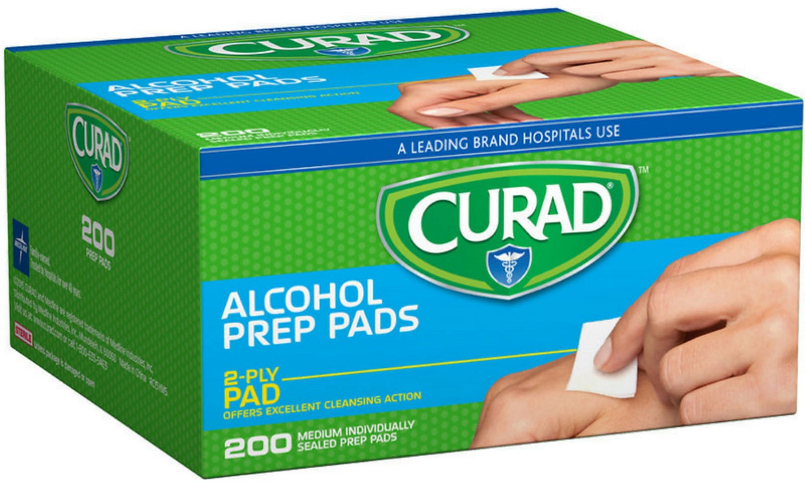 Curad 2-Ply Alcohol Prep Pads, 200 count - image 1 of 4
