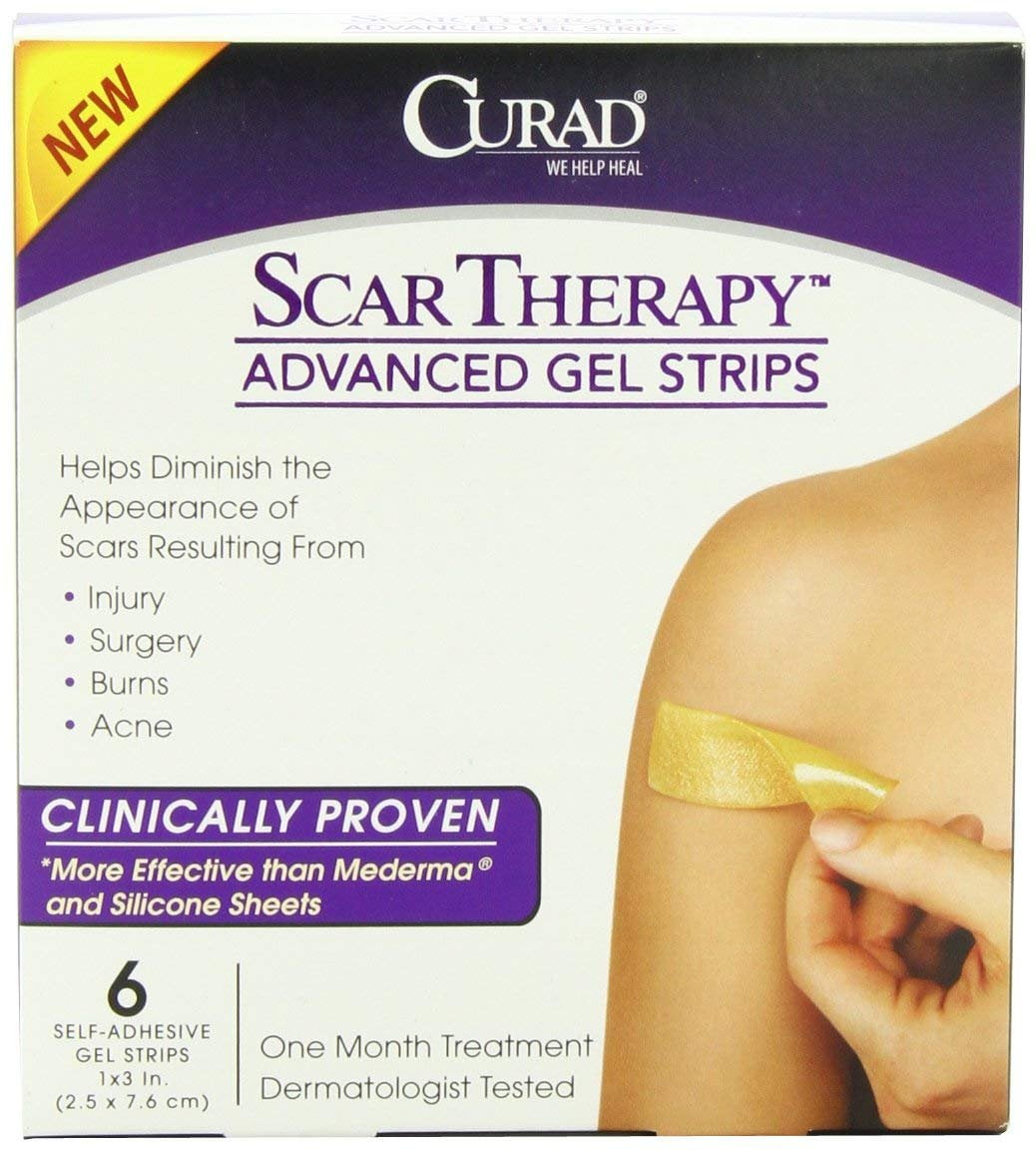 Curad Advanced Scar Therapy Strips, 6 Ct