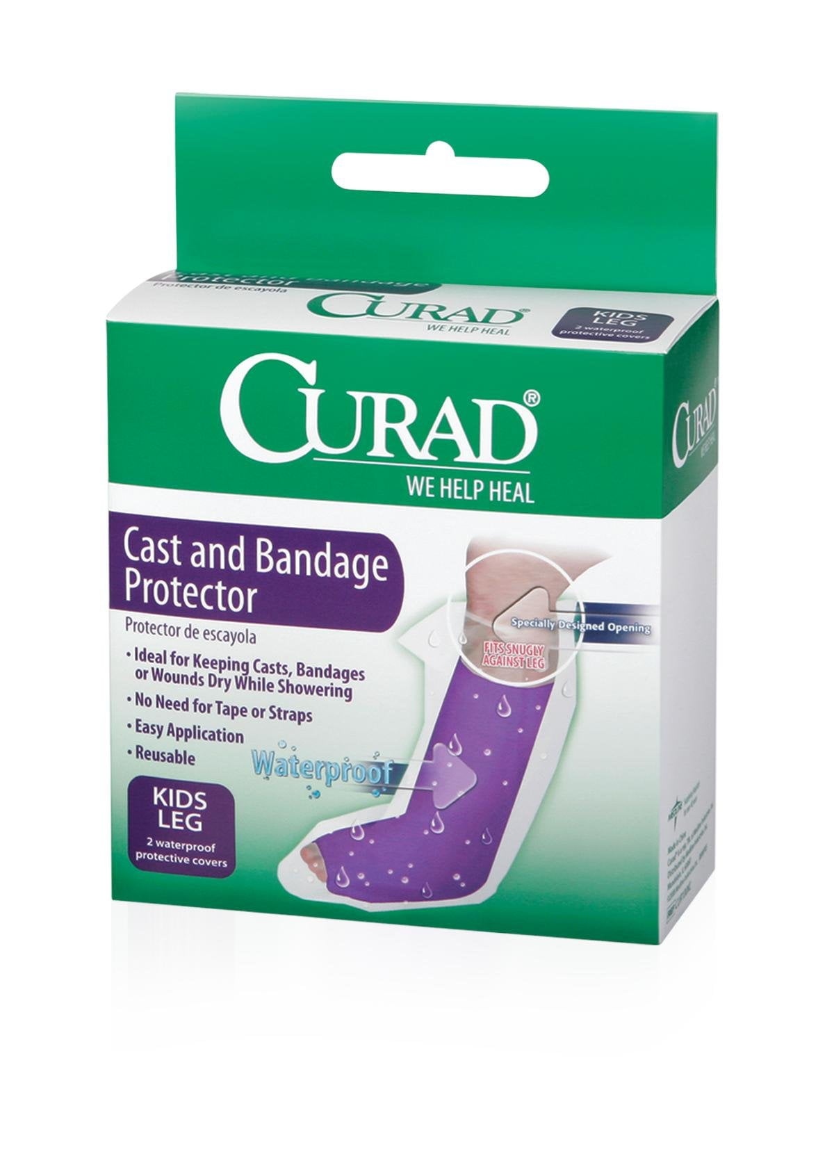 Curad Cast and Bandage Protector, Waterproof, Kid's Leg 2 ea
