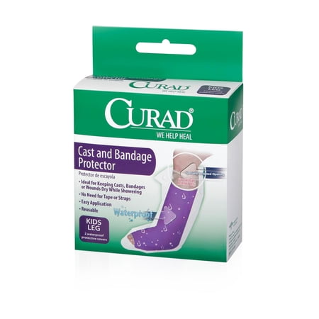 Curad Cast and Bandage Protector, Waterproof, Kid's Leg 2 ea