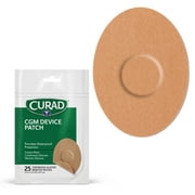 Curad Continuous Glucose Monitor Patches, Tan, 25 Ct