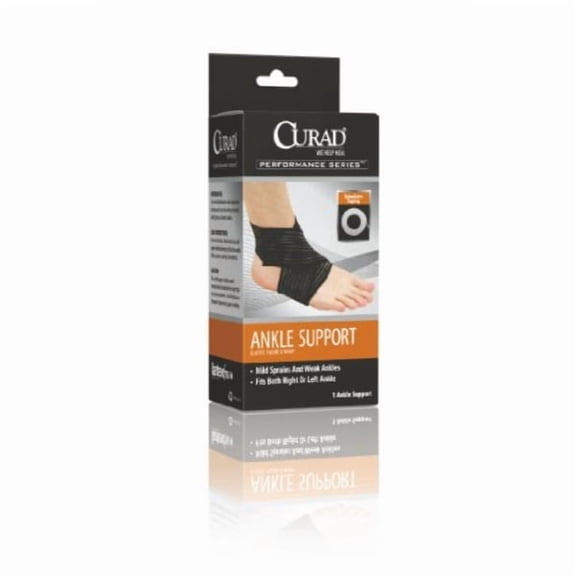 Curad Elastic Figure-Eight Ankle Wrap, Medium