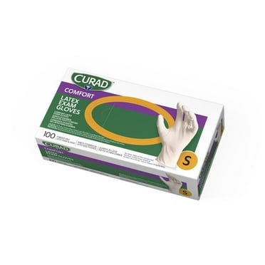Curad Exam Gloves Latex 100ct Size Small