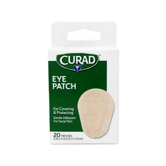 Curad Eye Patch, Non-Woven (Paper), 2.25 Inches X 3.12 Inches, 20 Count
