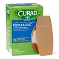 thumbnail image 1 of Curad Flex-Fabric Adhesive Bandages, 2"x4", 50 Count, 1 of 6