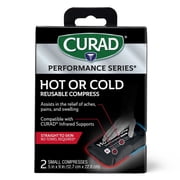 CURAD® Performance Series® Hot or Cold Reusable Small Compress, 5 in x 9 in Each, Box of 2