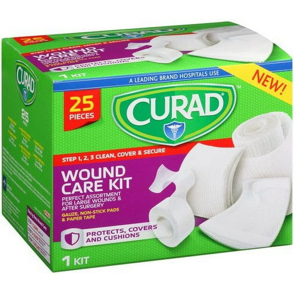 Curad, MIICUR1625V1, Wound Care Kit, 25 / Box, White