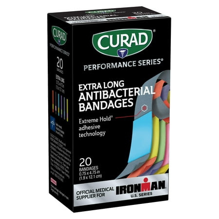 Curad, MIICURIM5019, Antibacterial Ironman Bandages, 1 / Box, Multi