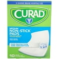 thumbnail image 1 of Curad Medium Non-Stick Pads 3 Inches X 4 Inches 10 Each (Pack of 2), 1 of 6