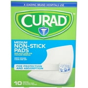 Curad Medium Non-Stick Pads 3 Inches X 4 Inches 10 Each Pack of 2