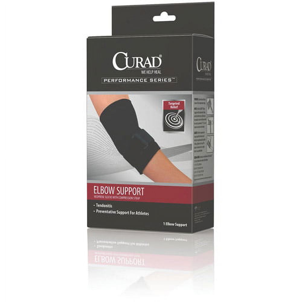 Elbow support with compression