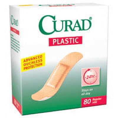 Curad Plastic Strips Sterile Bandages - 80 Ea, 3 Pack