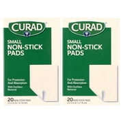 Curad Small Non-Stick Pads 2 x 3 in 20 ea Pack of 2