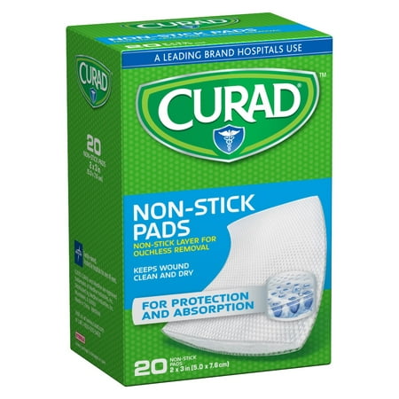 Curad Small Non-Stick Pads 2 x 3 in 20 ea