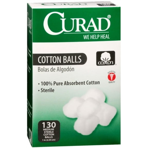Curad Sterile Cotton Balls, 130 Ea, 6 Pack