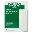 thumbnail image 1 of Curad Sterile Large Non-Stick Pads, For Ouchless Removal, 8" x 3", 8 Count, 1 of 7