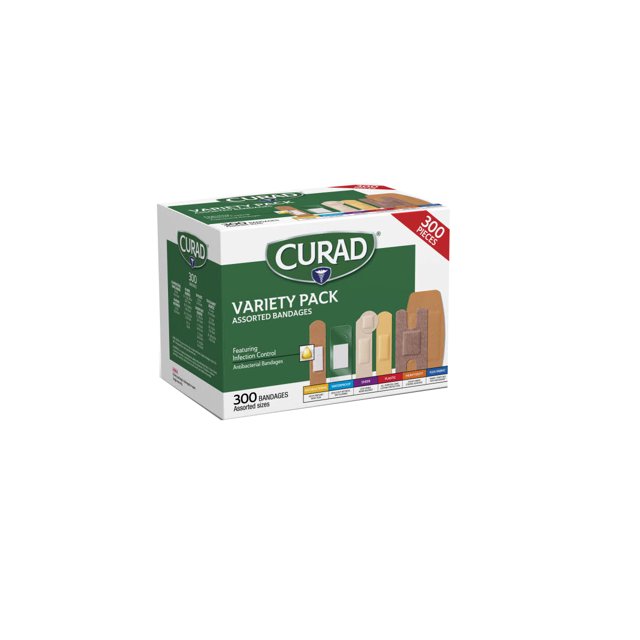 Curad Variety Pack, Assorted Bandages, Includes Heavy Duty, Fabric