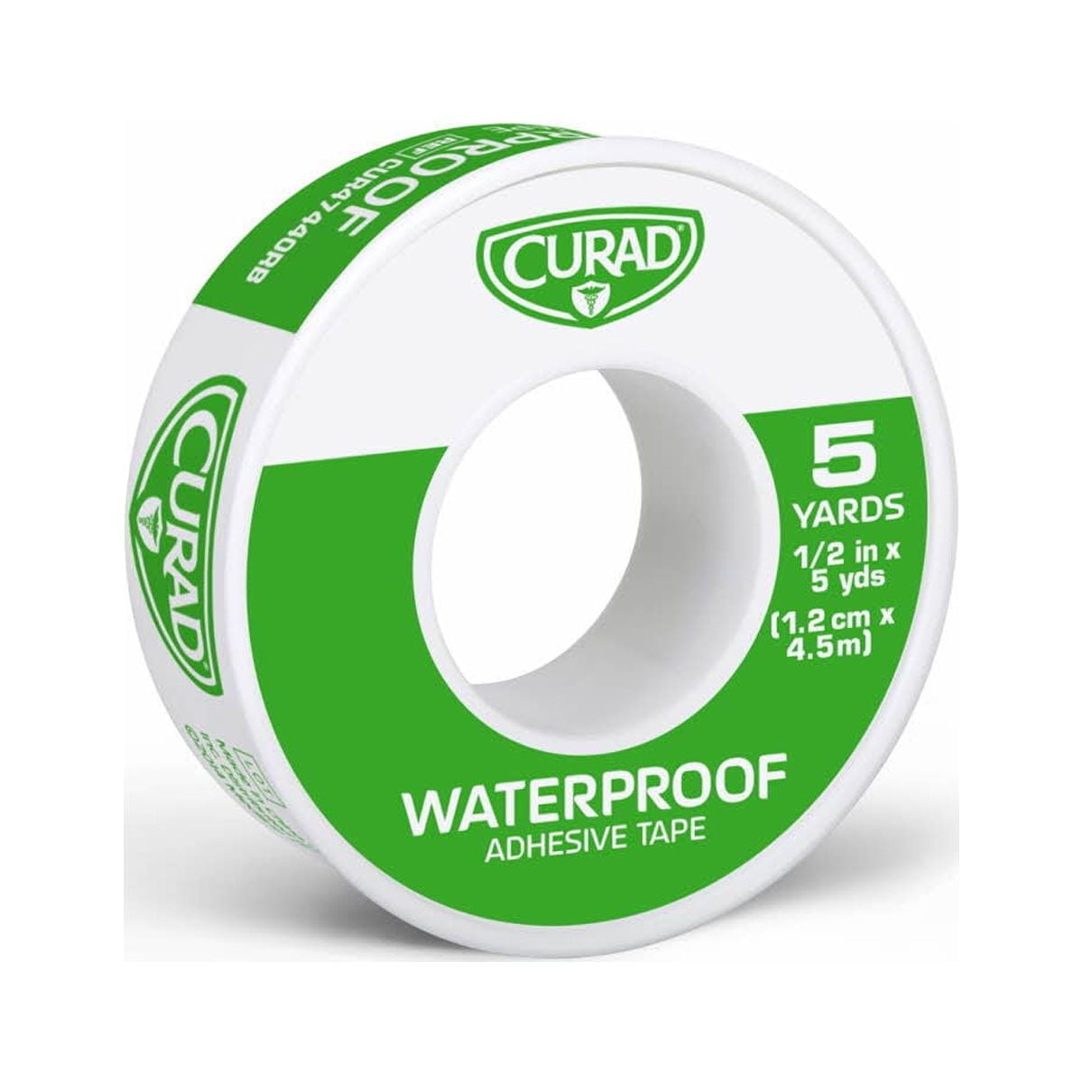 Curad Waterproof Adhesive Tape, White, 5 Yds