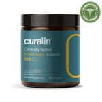 Curalin Blood Sugar Complex Supplement | 9 Natural Herbs, Cinnamon, Turmeric, Gymnema Sylvestre, Bitter Melon | Support Balanced Sugar, Metabolism & Energy, Curb Cravings | 180 Capsules