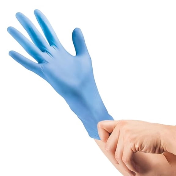 Curaplex TritonGrip EC Nitrile Gloves - Size Large- Blue - 50ct