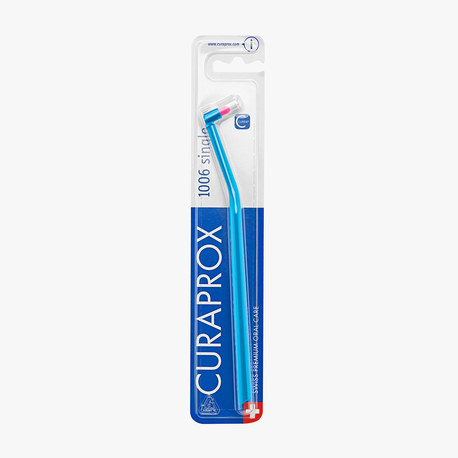 キレダスバット Curaprox CS 1006, Single-Tuft Toothbrush, 6mm Curen Filaments