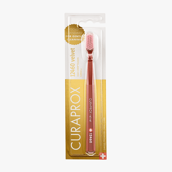 Curaprox CS 12460 Velvet, Ultra Gentle Toothbrush with 12,460 Filaments for the Softest Brushing Experience