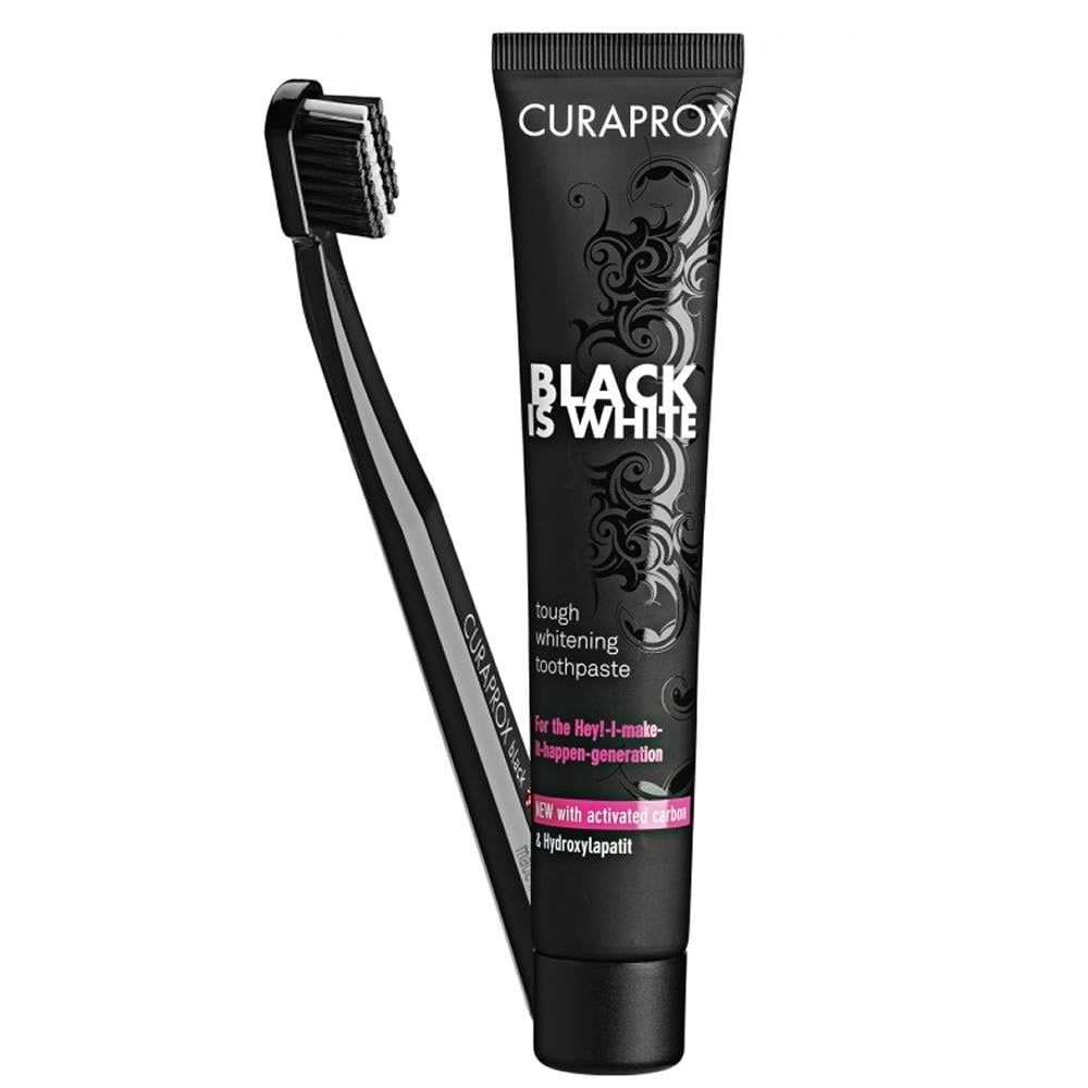 大人 可愛い 服  Curaprox Black Is White Whitening Toothpaste with Toothbrush 電動歯ブラシ