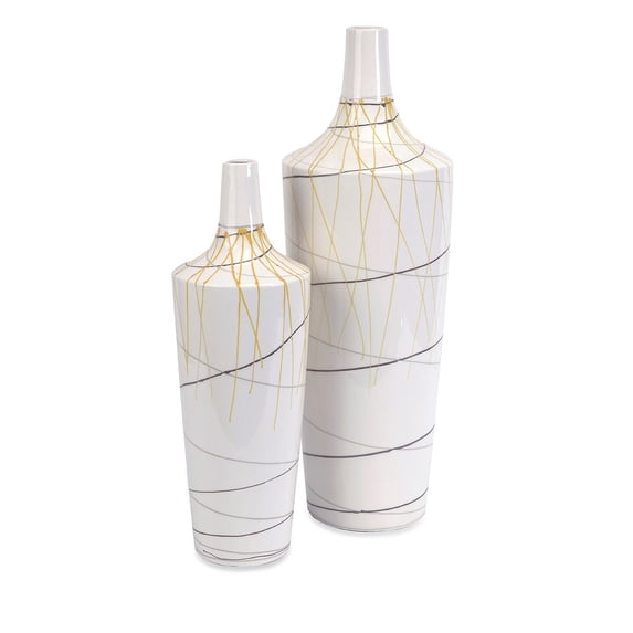 Curasso Retro Finish Vases - Set of 2