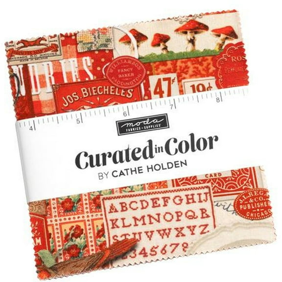 Curated In Color Charm Pack by Cathe Holden; 42 - 5" Precut Fabric Quilt Squares