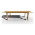 thumbnail image 1 of Curated Maison Clarisse Teak Outdoor Dining Table w/ Built-In Extension Natural, 1 of 6