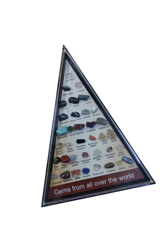 Curated Natural Crystal Agate Gemstones Set with 36 Varieties Suitable for Classroom Teaching and Creative Crafts