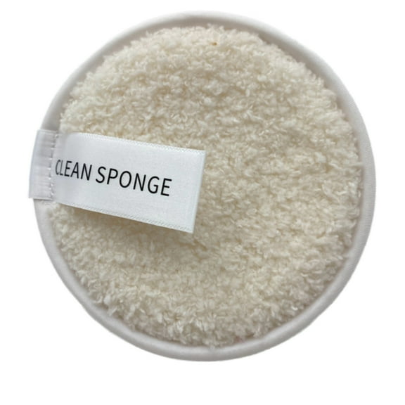 Curated Picks! Beauos Reusable Double-Sided Makeup Remover Pads, Round Fleece Cleansing Sponges, Gentle Washable Cloths for Face & Foundation, 1PCS Travel Size Set