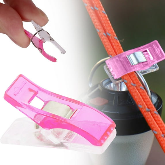 Curated Selection DreamyJuly Sewing Clips 1 Pcs Quilting Clips Versatile Craft Clips For Quilting Fabric Binding Crocheting Kniting Etc. Color: Random Size: 27x15x10 Mm, Pink
