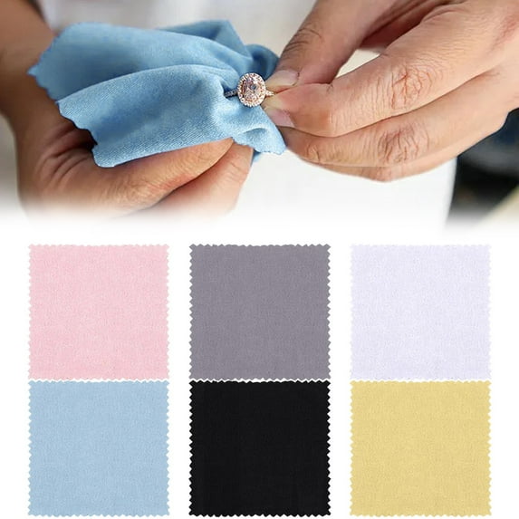 【Curated Selection】Dreamyjuly Polishing Cloth Is Used for Jewelry Polishing Cloth to Keep Your Jewelry Shiny. Silver Polishing Cloth, White Silver Polishing Cloth, White