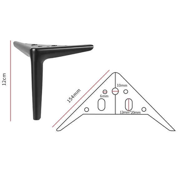 【Curated Selection】Dreamyjuly Tainless Legs for Furniture Metal Furniture Feet Modern Style Replacement Sofa Legs Silver with Non Rubber, Tainless Steel Legs for Furniture, 1 Footrest, A