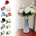 thumbnail image 1 of Curated Selection Shiogb Artificial Roses Woolen Fabric Roses Artificial Roses Home and Wedding Decoration Props Floor Arrangement Flowers, One Artificial Rose, E, 1 of 5