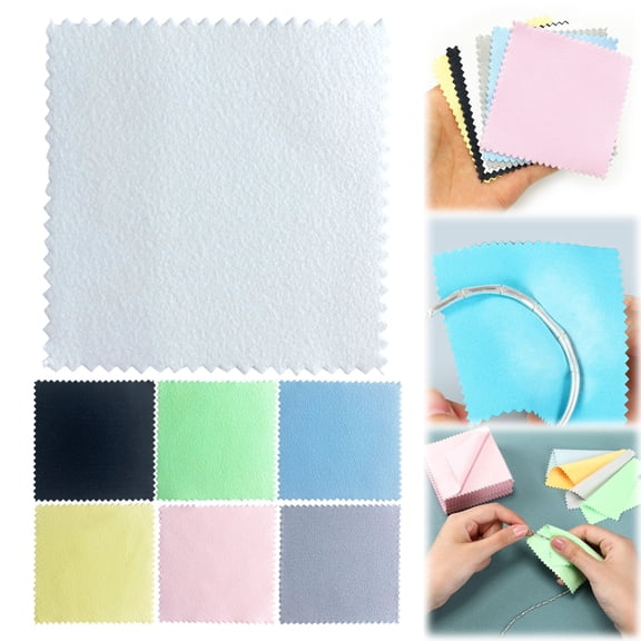 Curated Selection Shiogb Polishing Cloths Pack for Silver Gold Brass and Copper Jewellery Polishing Cloths to Keep the of Your Jewellery, Silver Polishing Cloth D, D