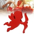 thumbnail image 1 of Curated Selection Shiogb Statue Decor Craft Cute Wooden Model for Valentine's Day Tabletop Decoration for Living Room Dining Room and Desk Decor, Valentine's Day Cupid Wooden Ornament, Red, 1 of 5