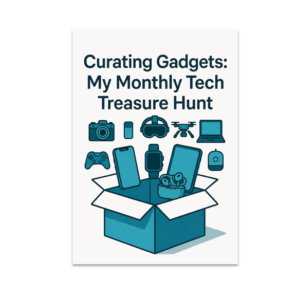 Curating Gadgets: My Monthly Tech Treasure Hunt - Tech Enthusiast - 13x19 Poster Print