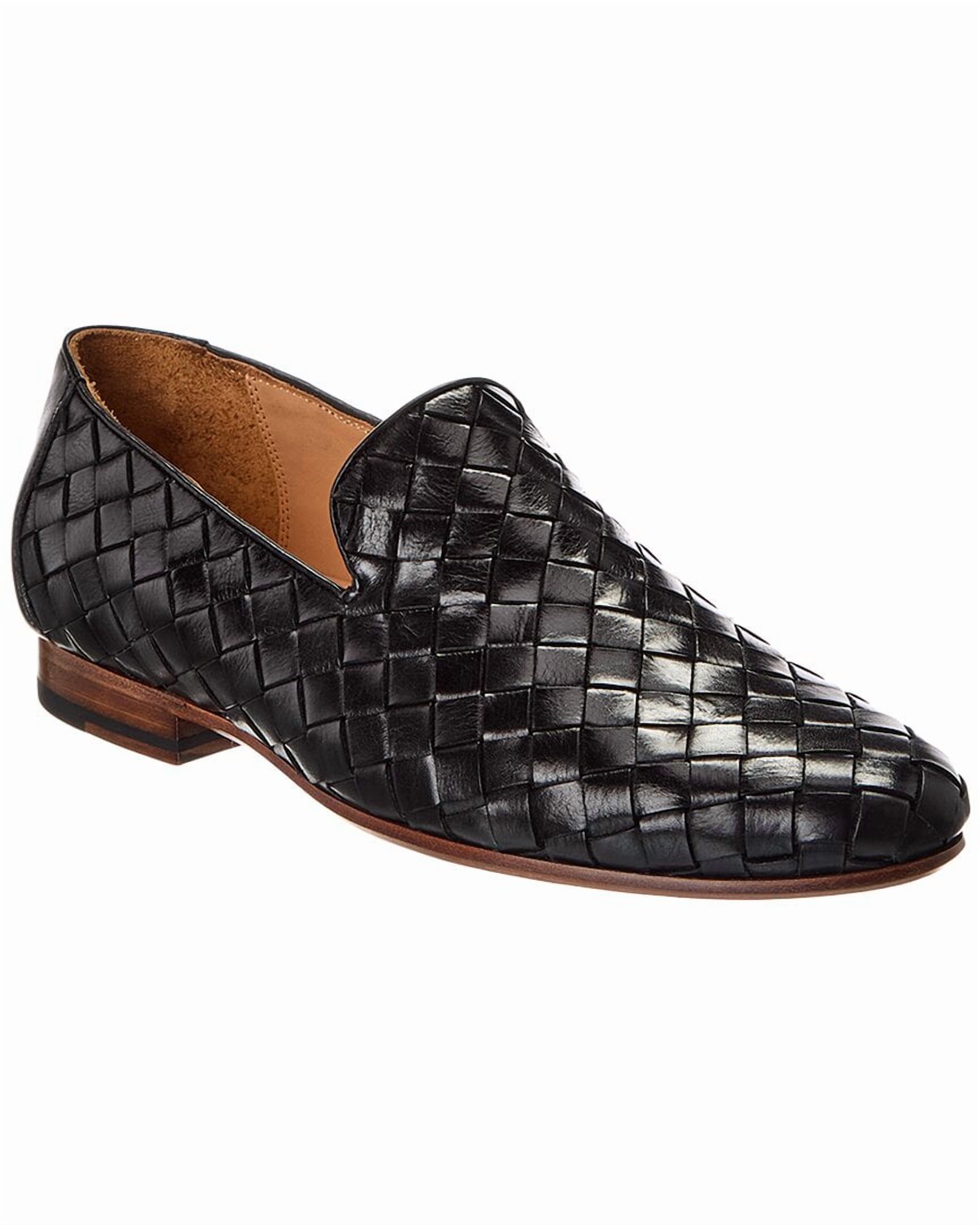 Curatore Venetian Leather Loafer, Black Curatore Leather Penny Loafer, 9.5, Black - Walmart.com main image 2