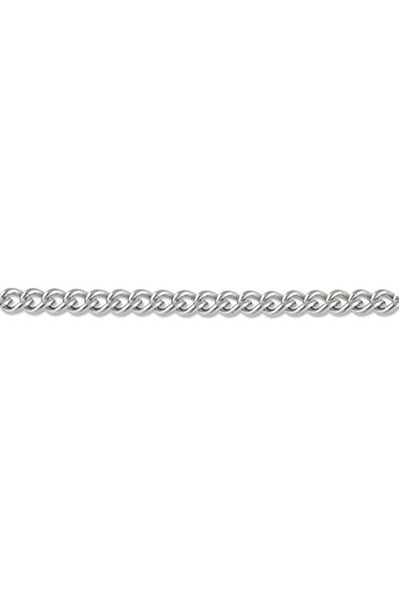 Curb Link Chain 2.5 mm Surgical Stainless Steel (Priced per Foot) -