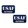 thumbnail image 1 of Curb-N-Sign 2 Reflective Vinyl Decals, 3x5in, (Air Force Retired), 1 of 2