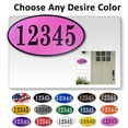 thumbnail image 1 of Curb-N-Sign® Custom Fancy Address Numbers for Outside, Super Reflective Easy Peel and Stick Address Number Stickers, Personalized Home/Office/Mailbox Address (10x13 inches, Pink), 1 of 7