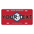 thumbnail image 1 of Curb-N-Sign® Custom License Plate, Made in USA Aluminum Composite Material Personalized License Plate for Car, Custom Front License Plate (6x12 Inches), Arkansas, 1 of 7