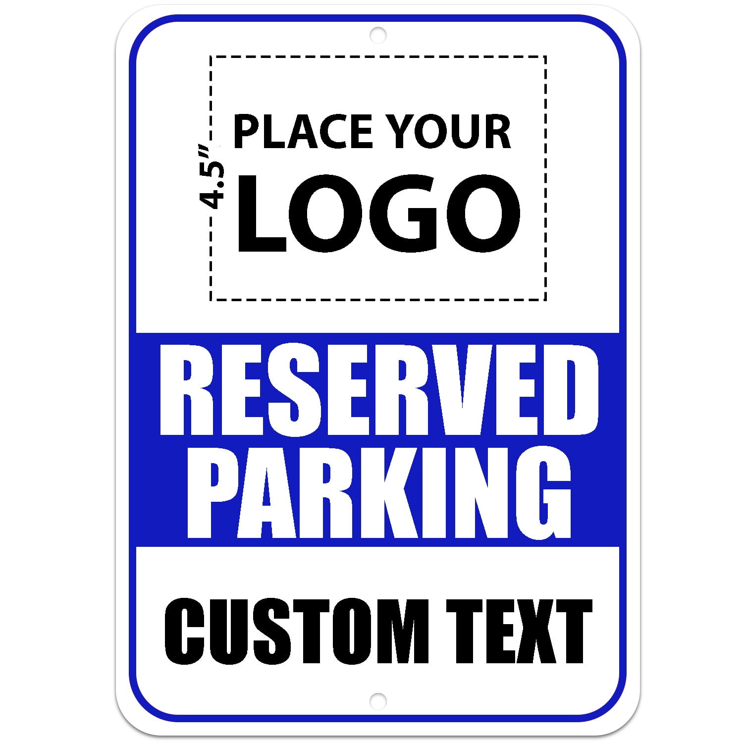 Curb-N-Sign® Custom No Parking Sign, Custom Parking Sign for