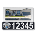 thumbnail image 1 of Curb-N-Sign® Customized Reflective Aluminum Curb Address Sticker Decal, Military Curb Wrap® Address Number, Letters (Medium, PARA RESCUE), 1 of 6