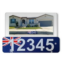 Curb-N-Sign® Customized Super Reflective Aluminium Curb Wrap® House Number Decals for Outdoor, Indoor House Numbers Letters Sticker Decals with Australia